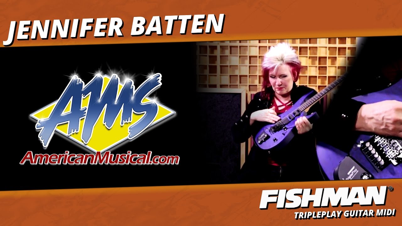 Jennifer Batten - Fishman TriplePlay Wireless MIDI Guitar Controller