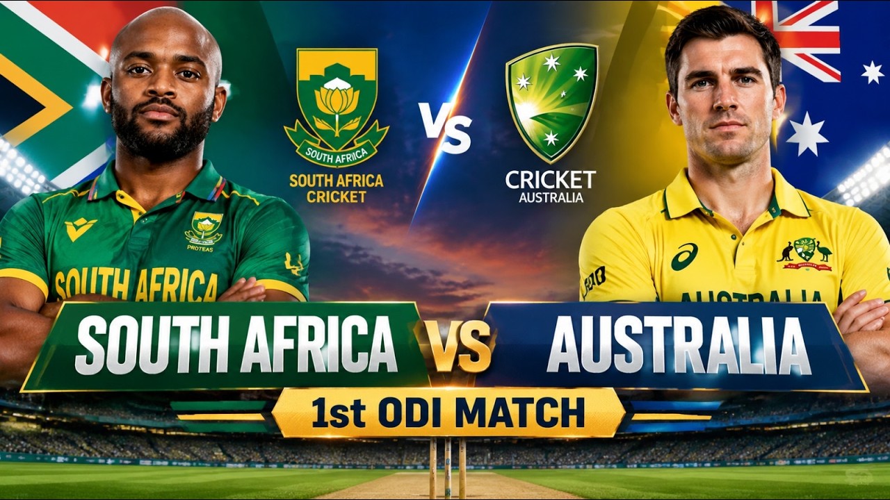 South Africa vs Australia 1st ODI LIVE | Proteas vs Aussies Series Opener | Watchalong & Live Score