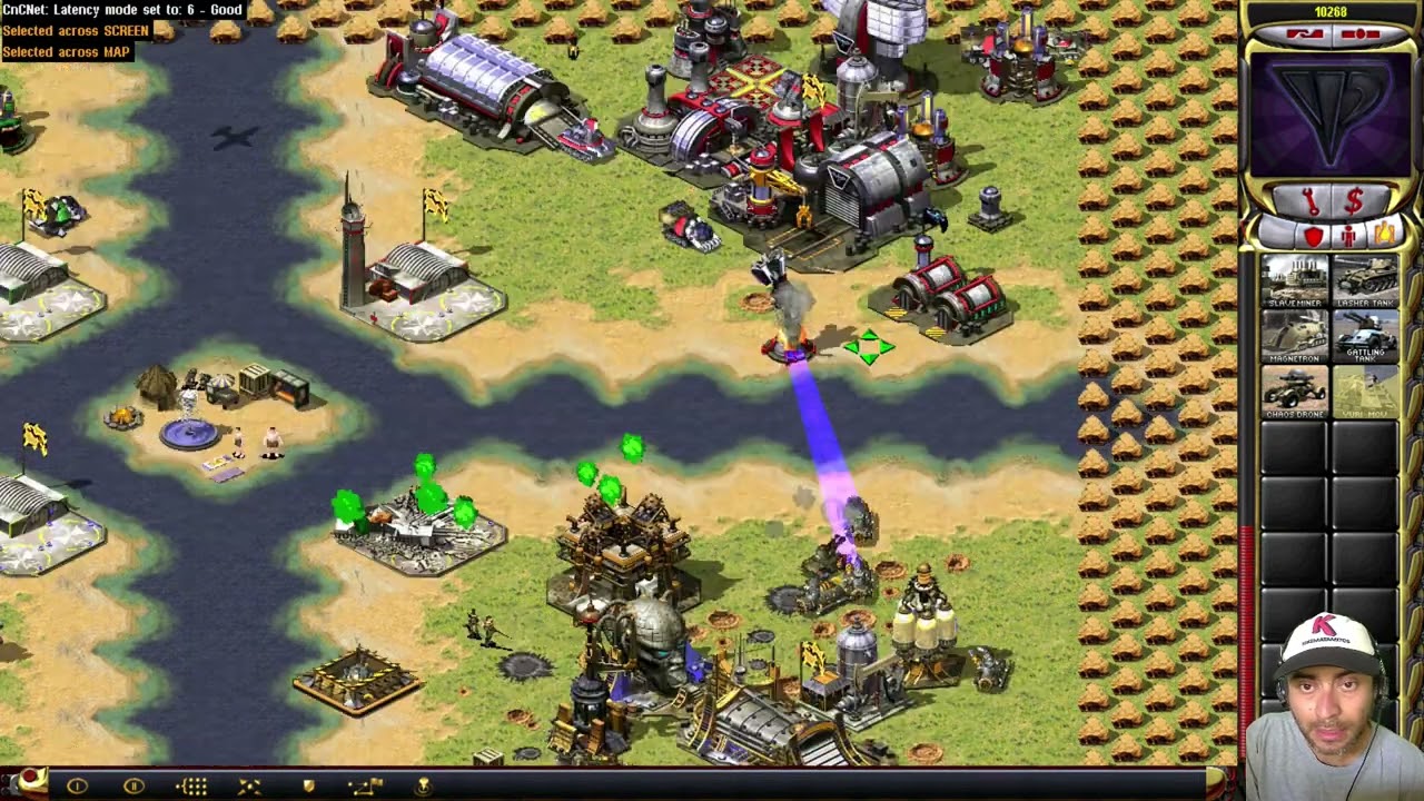 A Very Lucky Yuri in Funny big map 4x - online multiplayer Red Alert 2 Yuri's Revenge Gameplay