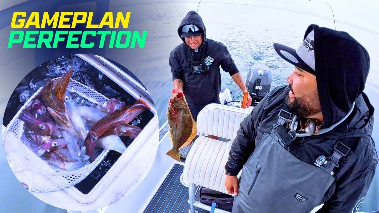 We Maximized! Halibut, Epic Squid Jigging and Lingcod in one trip!