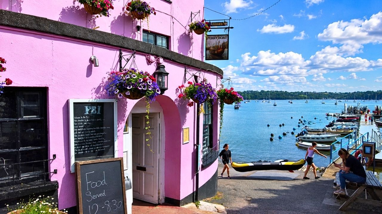 Dittisham Village Walk, English Countryside 4K