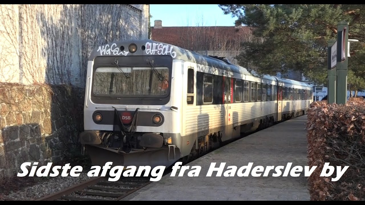 Sidste afgang med tog fra Haderslev By - DSB MR 4048