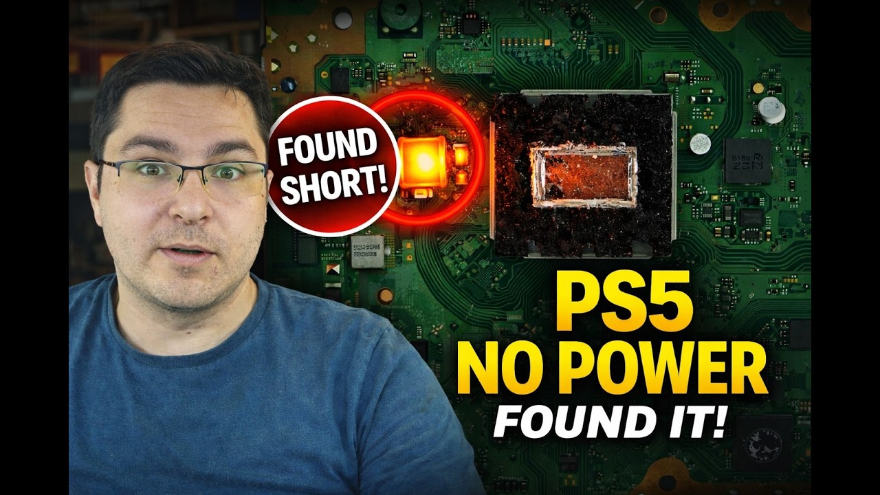 PS5 Won’t Turn On – 5V Short Diagnosis & Repair (Step-by-Step)