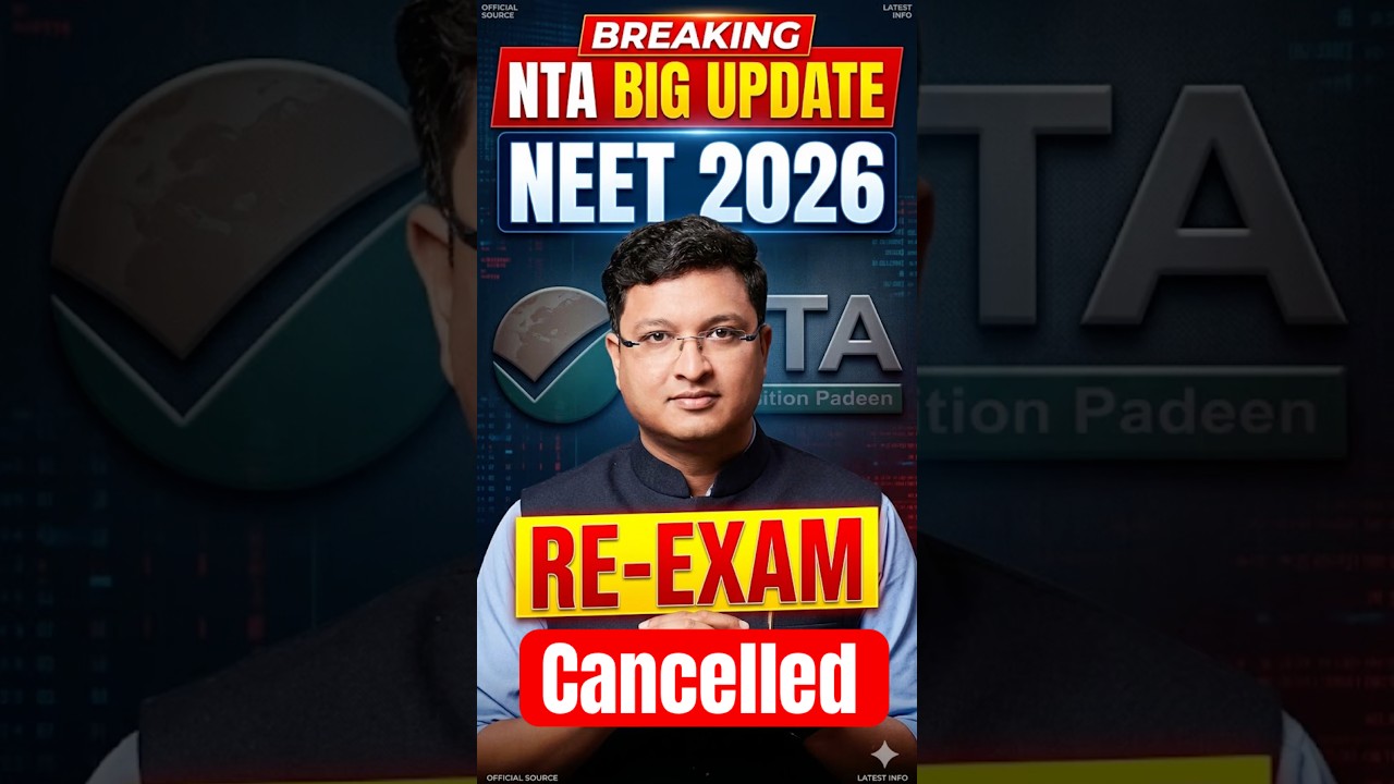 NEET 2026: EXAM CANCELLED | What to do Next? #neet2026 #neetcancelled #nvsir