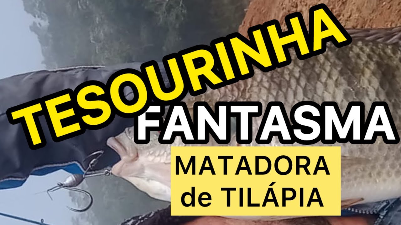 TESOURINHA FANTASMA MATADORA PESCA TILÁPIA NA BATIDA 🎣. #tilapia #pescanabatida #pescaria #pesca