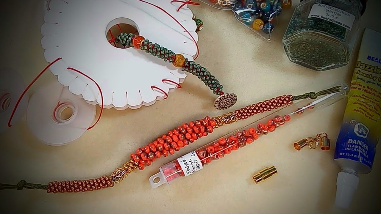 Adding Beads to Kumihimo