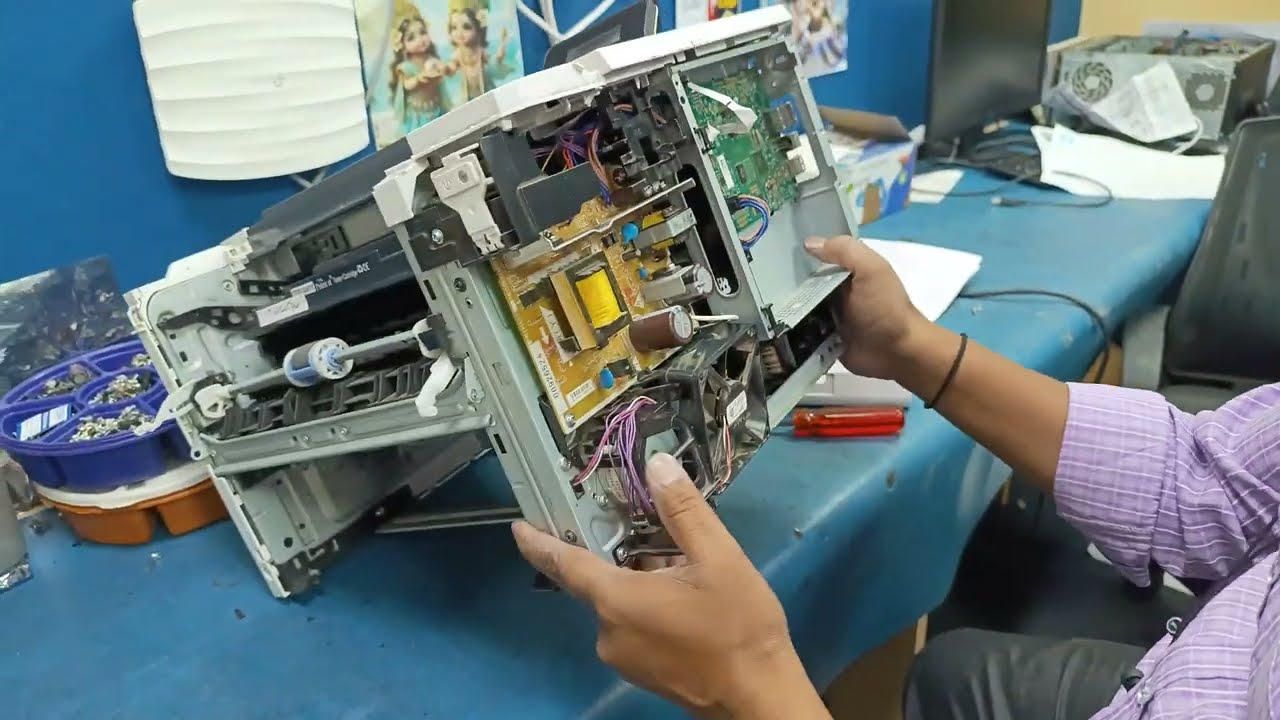 How to repair No power Hp laserjet pro M501 power supply & motor problem fix