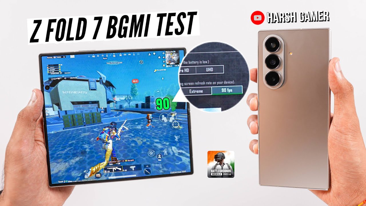 Samsung Galaxy Z Fold 7 BGMI Test, Heating & Battery Test | Shocking Results 😱