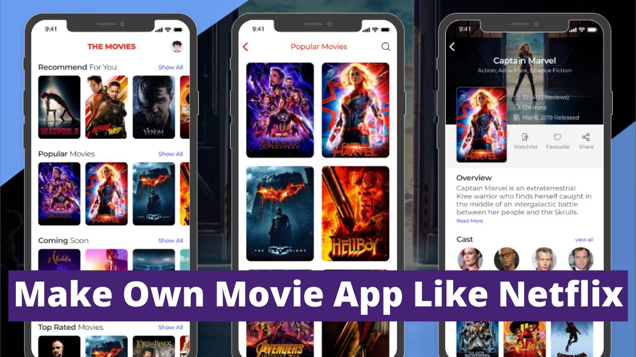 How To Make Movie App Professional And Dynamic App || How to Make Netflix Hotstar Clone Movies App