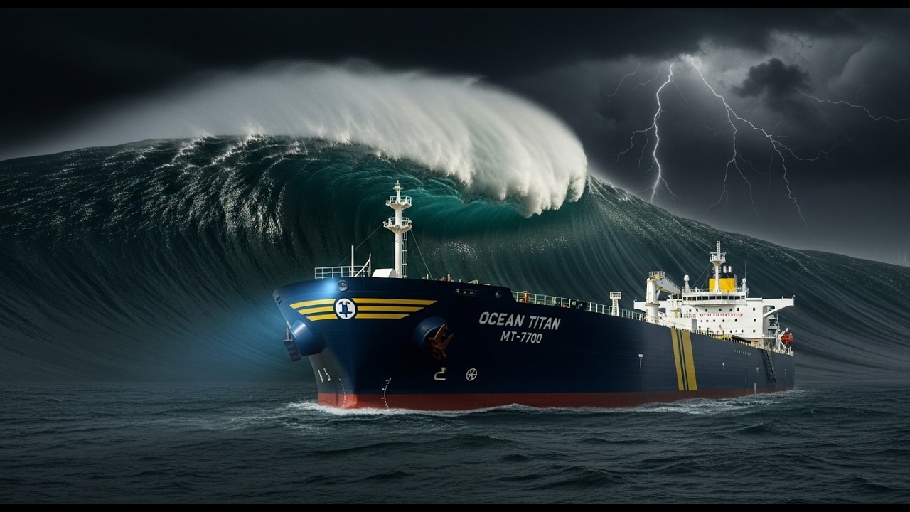 500,000 Liters of Oil Tanker Destroyed by a 500ft Tsunami – Total Ocean Disaster!