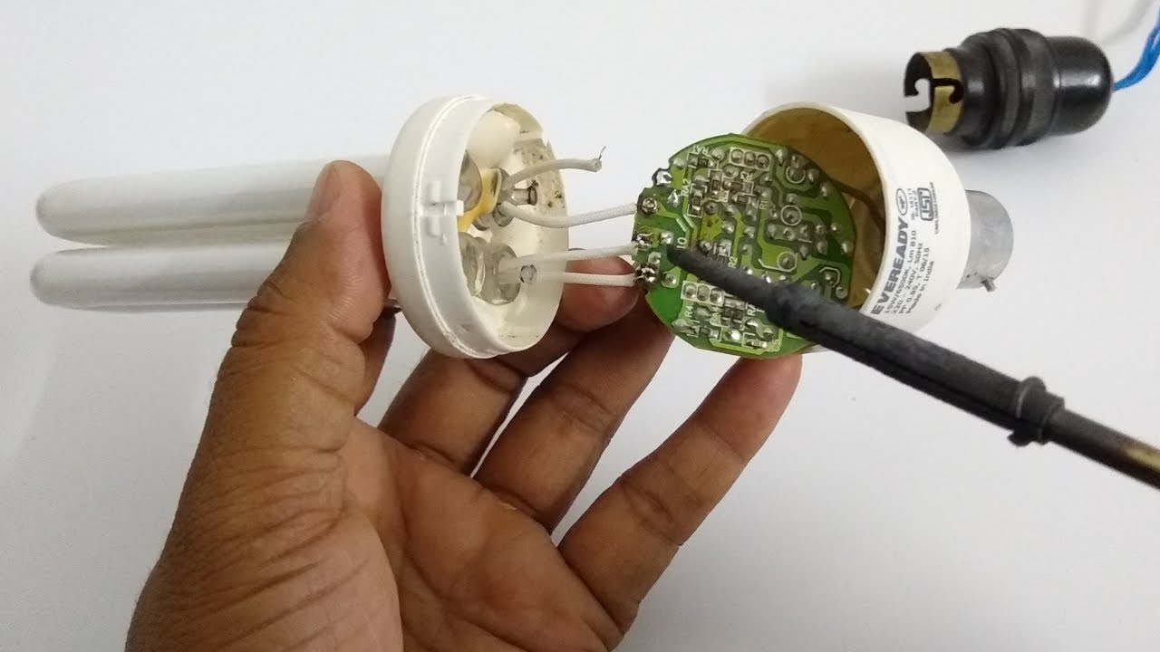 How to Repair a CFL Bulb very easy