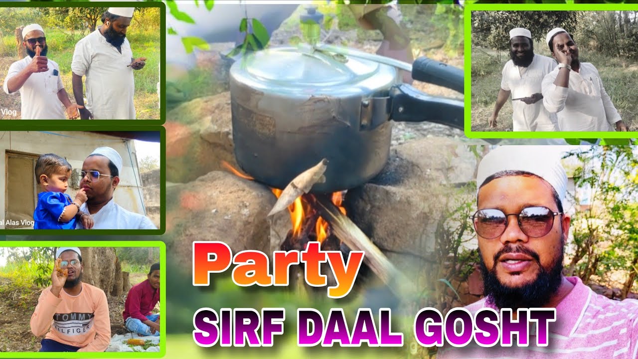 SIRF DAL GOSHT KI PARTY | Desi Taste • Dosti • Dawat|@iqbalalasvlog 