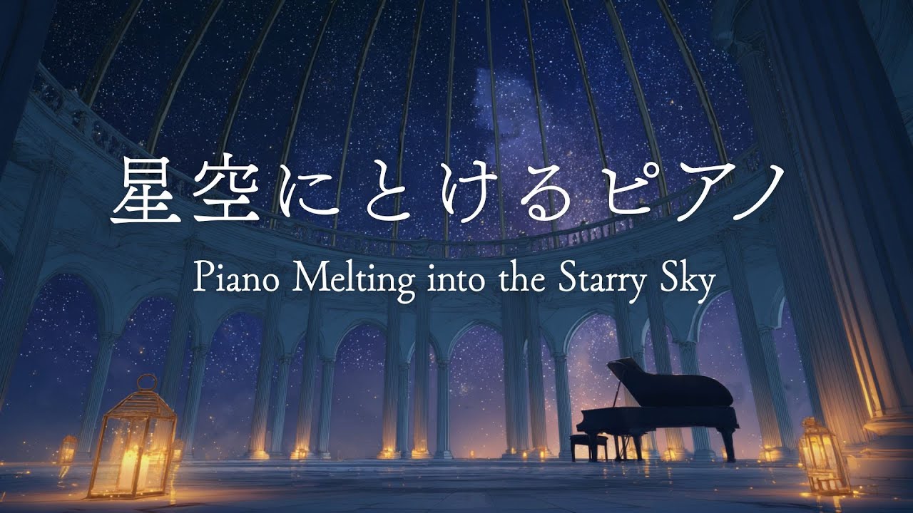 【睡眠用BGM】星空にとけるピアノ🎵Piano Melting into the Starry Sky