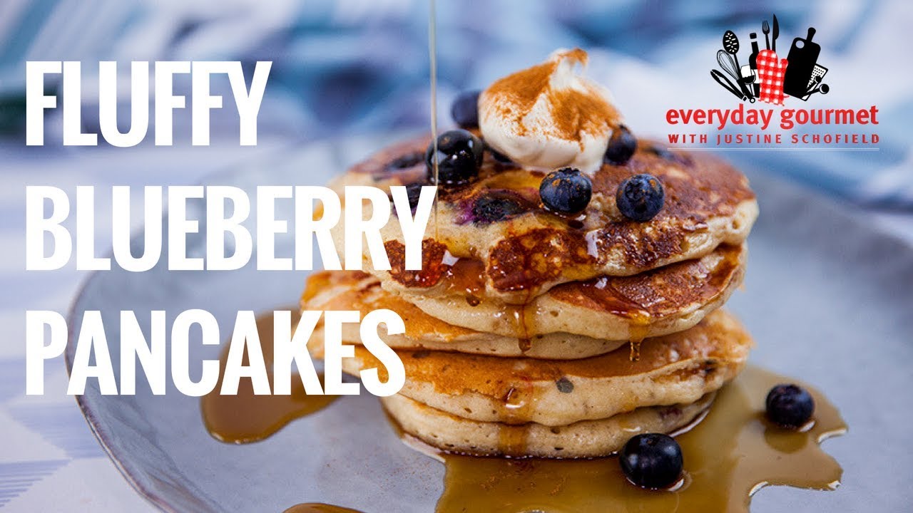 Fluffy Blueberry Pancakes | Everyday Gourmet S8 E18