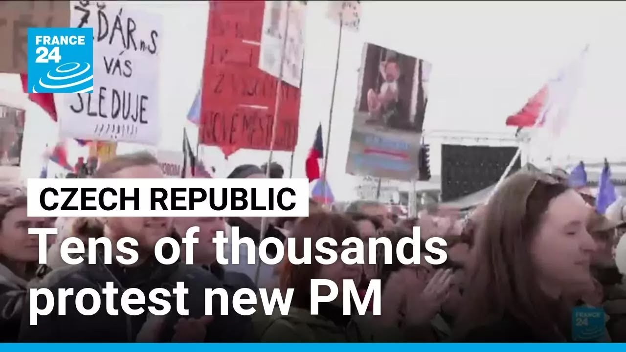 Tens of thousands rally in Prague to protest new PM Andrej&nbsp;Babis &bull; FRANCE 24 English