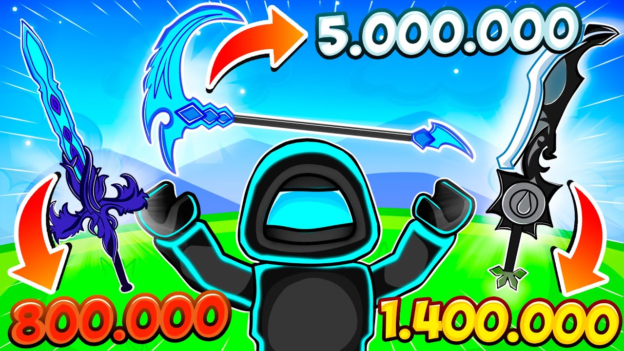 Я собрал все мифические клинки в Roblox Death Ball
