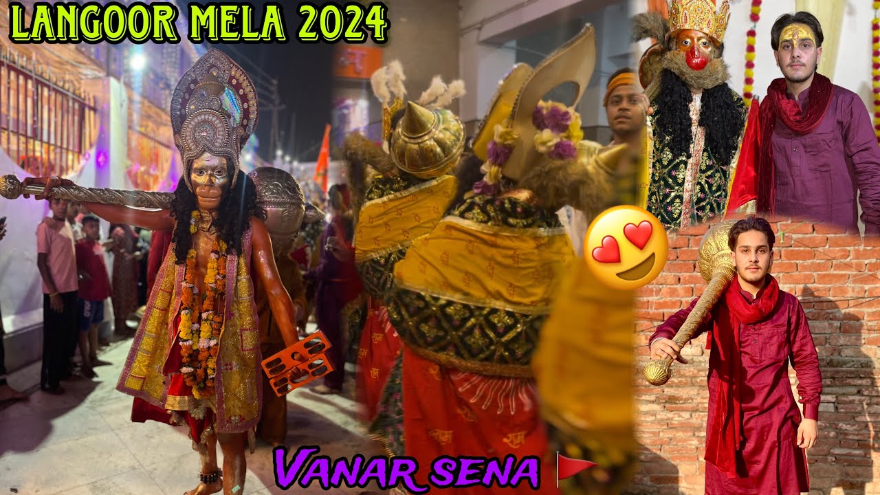 Vanar sena 🚩|| langoor mela in amritsar📍|| dance with hanuman 🤩|| dost ki vanar sena 😍||