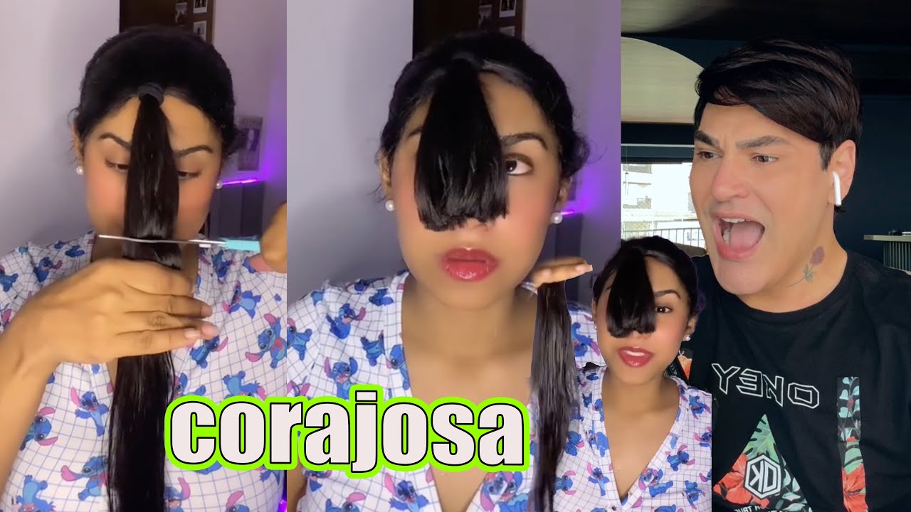 MEU DEUS! ELA CORTOU O CABELO ENORME OLHANDO TUTORIAL NA INTERNET 😱 NEM TUDO DA CERTO NA VIDA. 