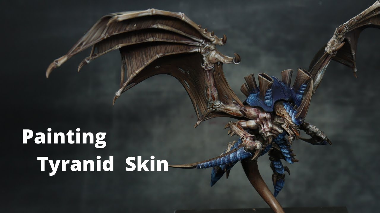 How to paint realistic Tyranid Skin, Warhammer 40k Hive Tyrant