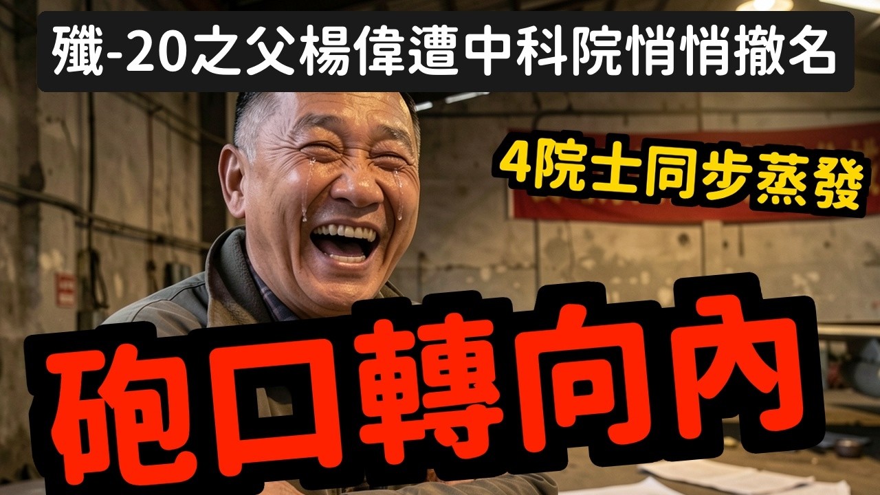 殲-20之父楊偉被中科院撤名；三名核武飛彈雷達院士同步消失，十大軍工央企高層全面淪陷 | 馬一峰