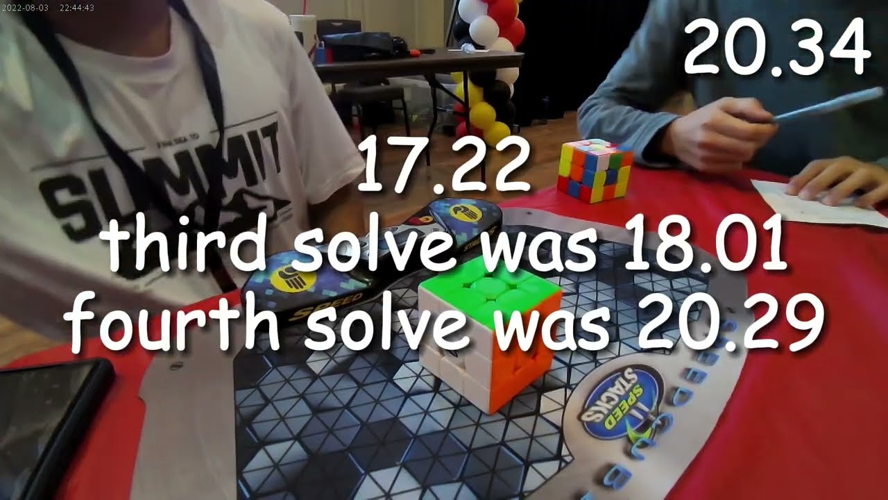 first cube comp vlog! (yes i cube)