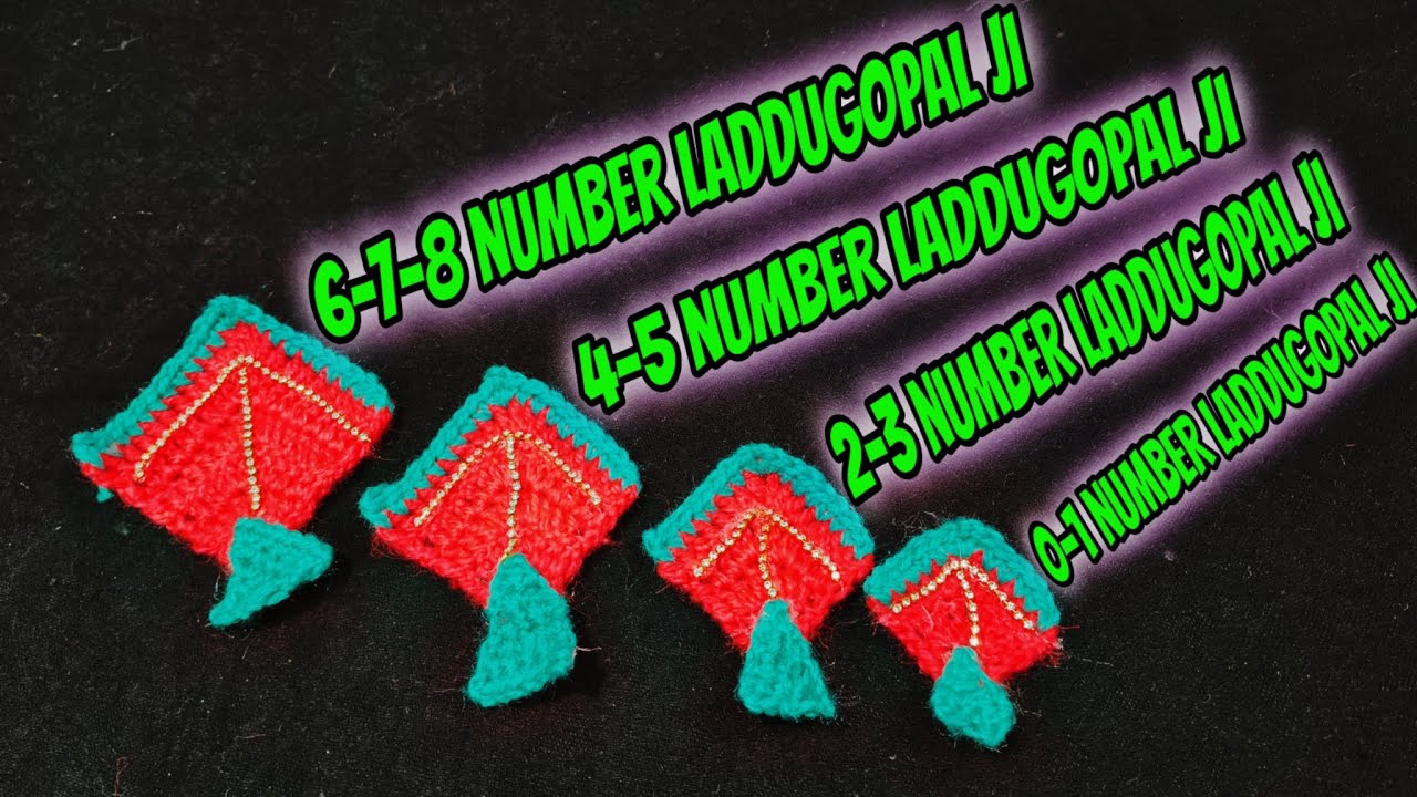 All size crochet kite banana sikhe for laddu gopal ji 🧶🪡