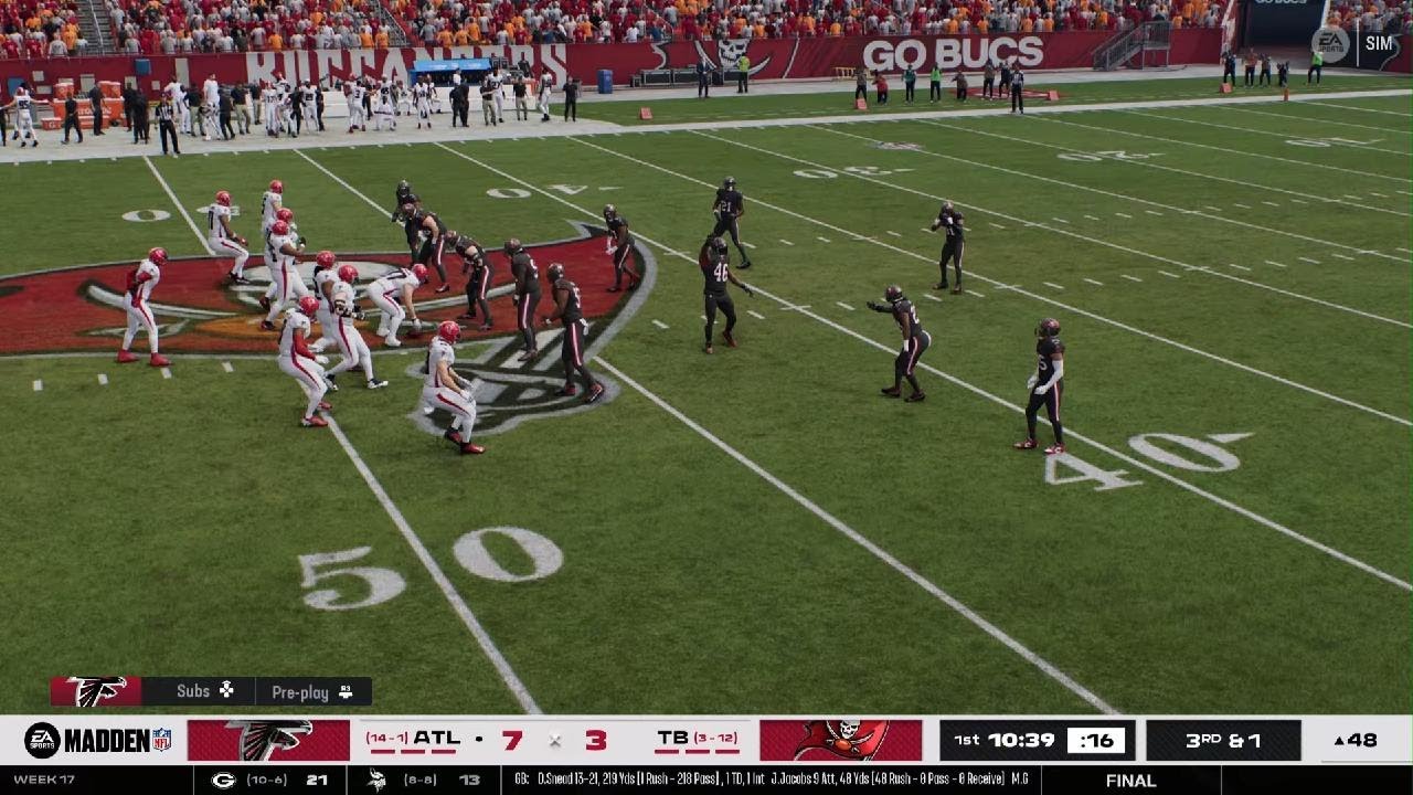 Madden NFL 26 FFY6 Week 17 Falcons Bucs First Half