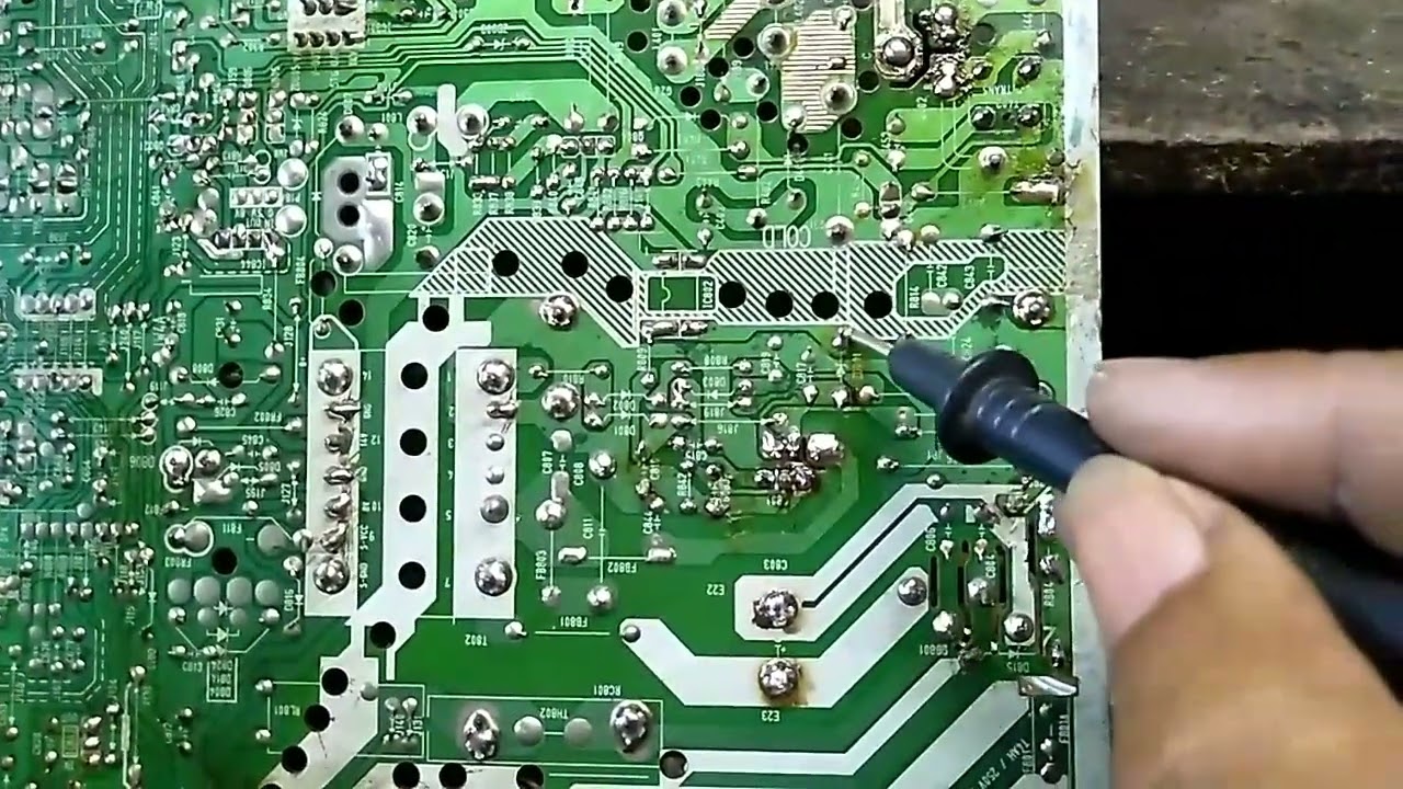 LG crt Tv on problem. Str power repair.