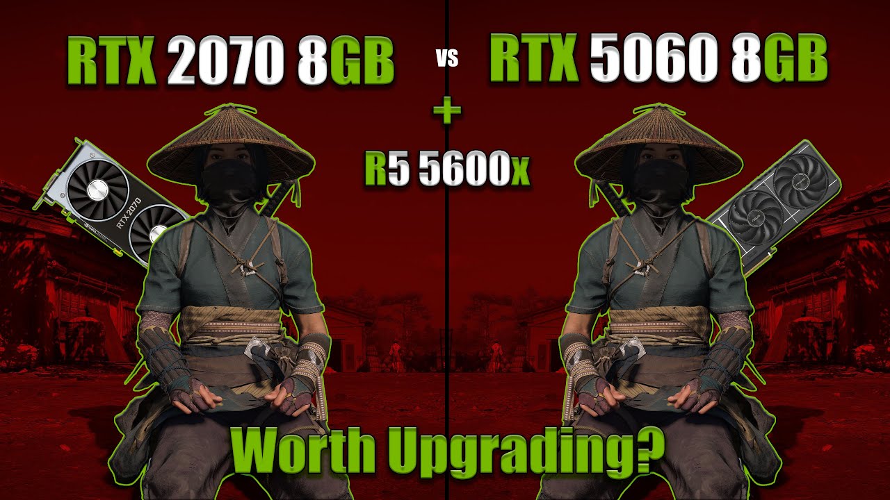 RTX 2070 VS RTX 5060 | Worth Upgrading? | Ryzen 5 5600x | 8 Games | 1080p | Med & Ultra