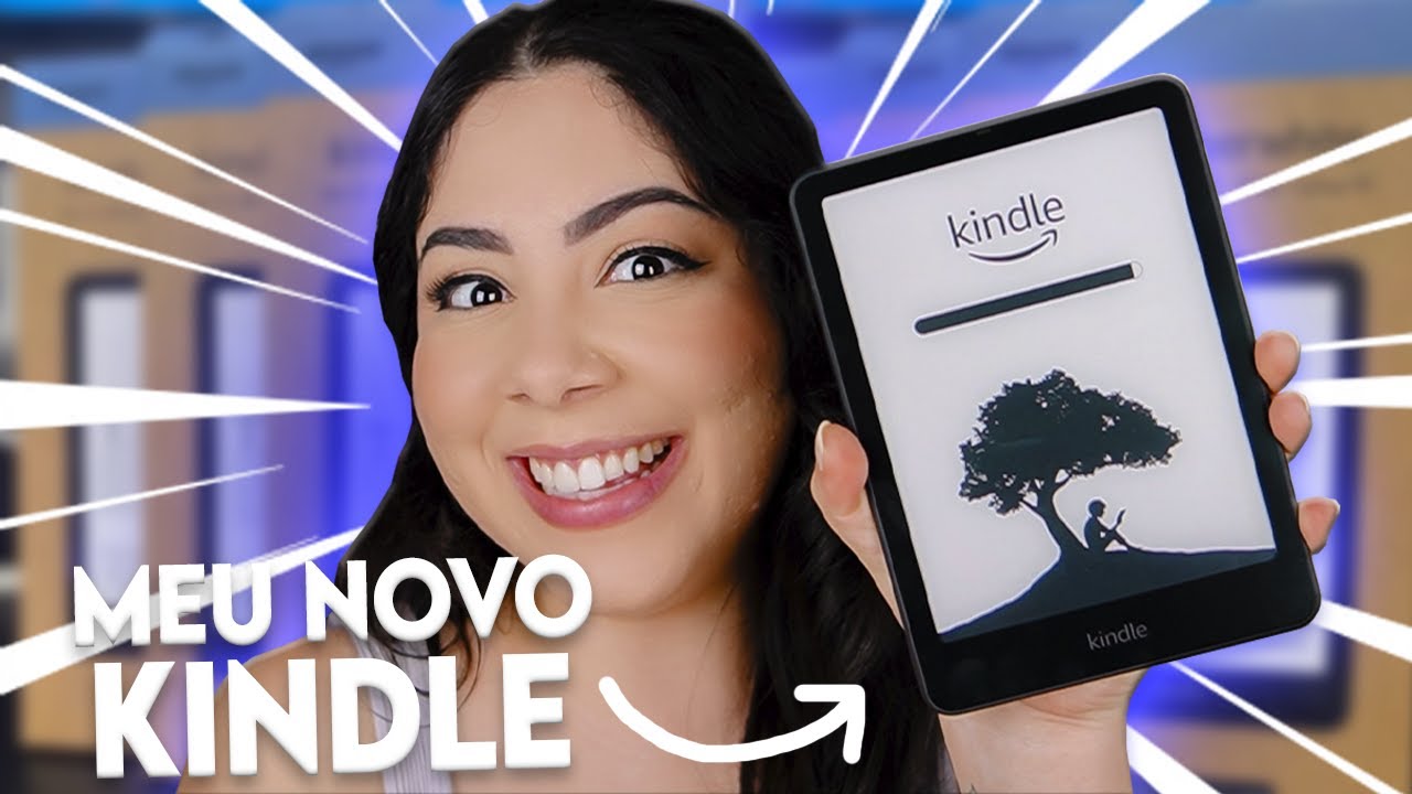 GANHEI um KINDLE NOVO! UNBOXING Kindle PAPERWHITE 12ª Geração!
