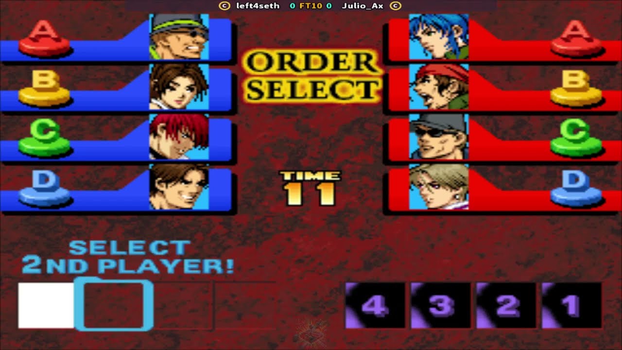 The King of Fighters '99 left4seth MX Vs Julio Ax MX Play Date 26 Jan 26
