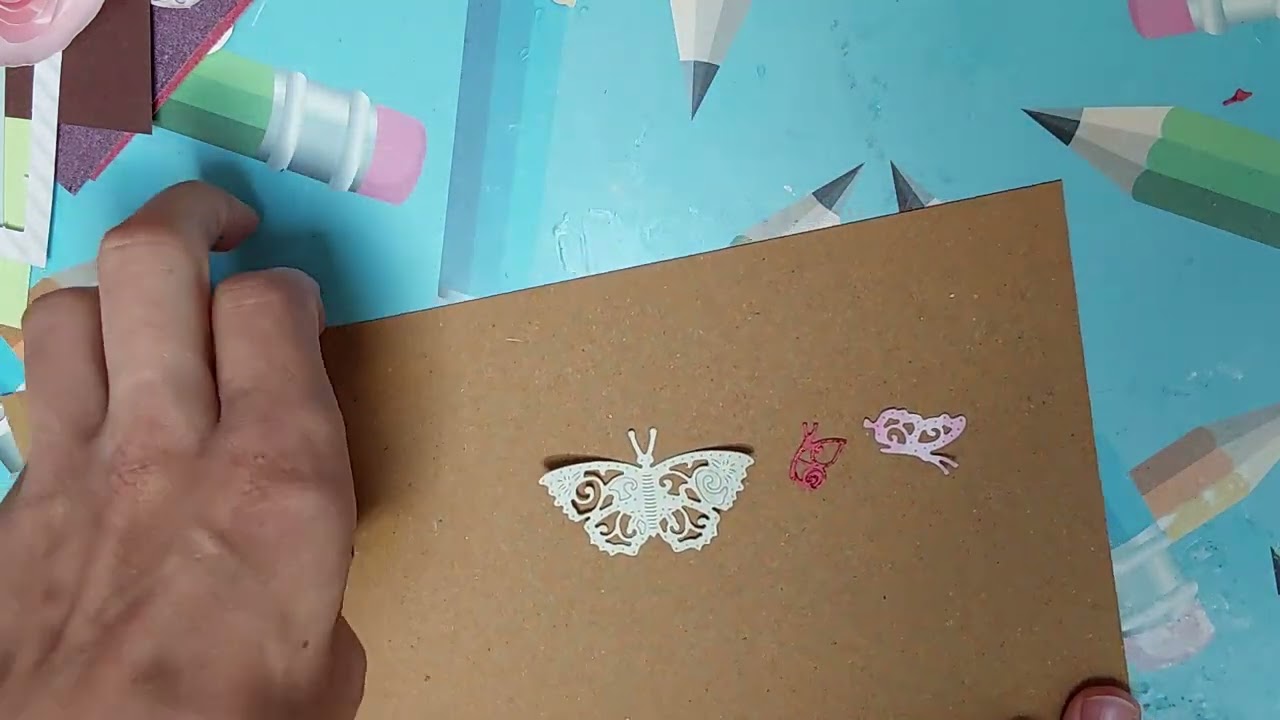 Schmetterling Stanzen Präsentation. Mit idee