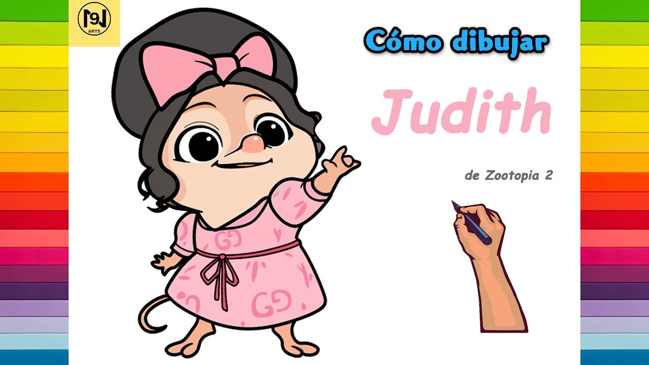 Cómo dibujar a Judith de Zootopia 2