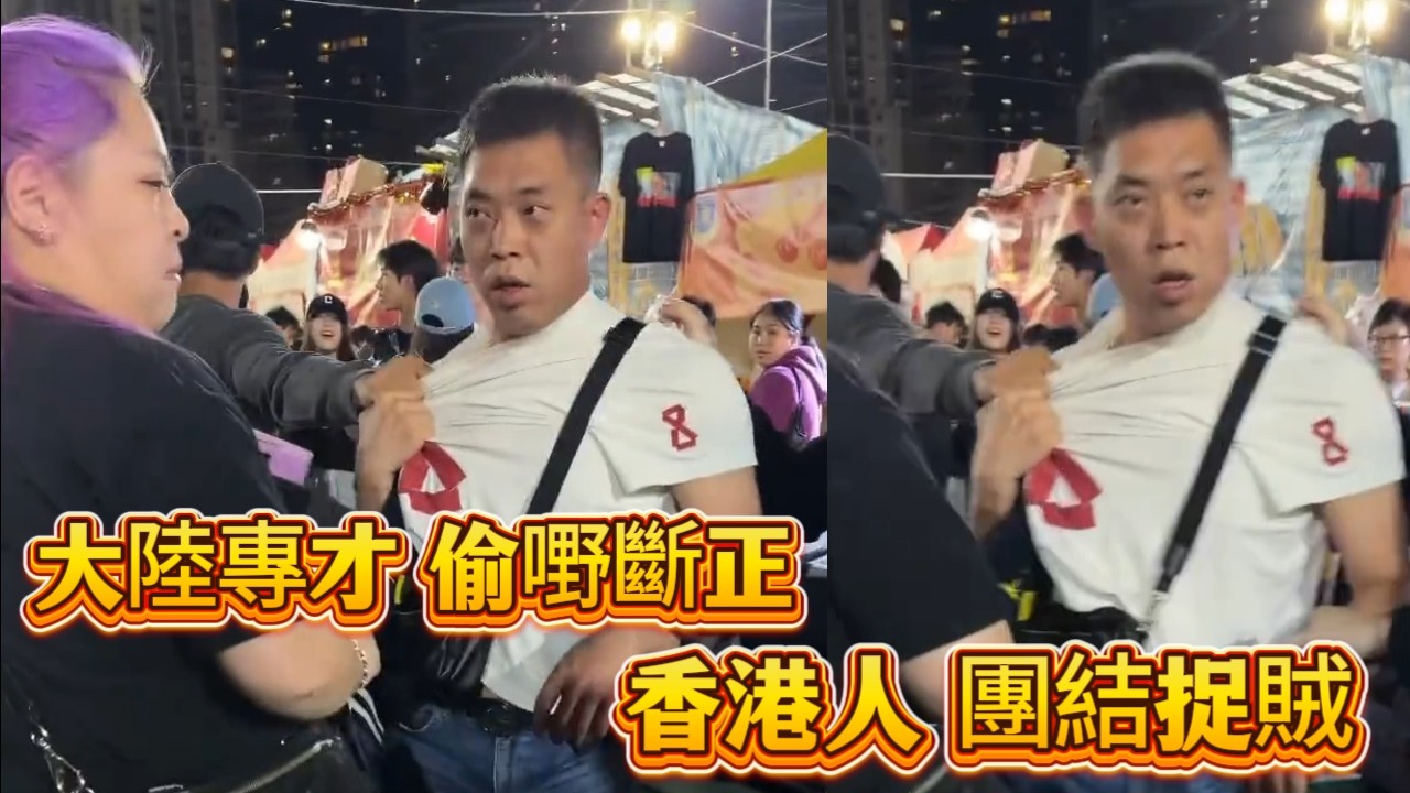 大陸專才偷嘢斷正！香港人團結捉賊～