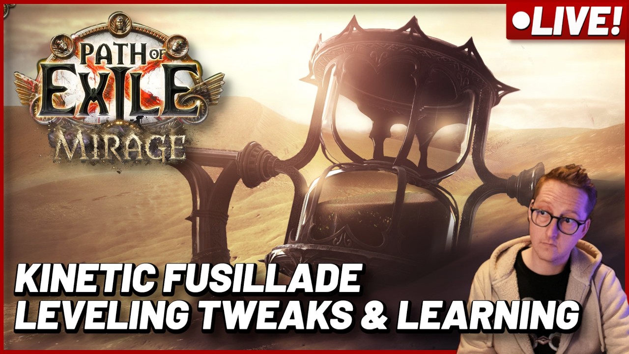 🔴[LIVE] PoE 3.28 Kinetic Fusillade League Start Leveling Study
