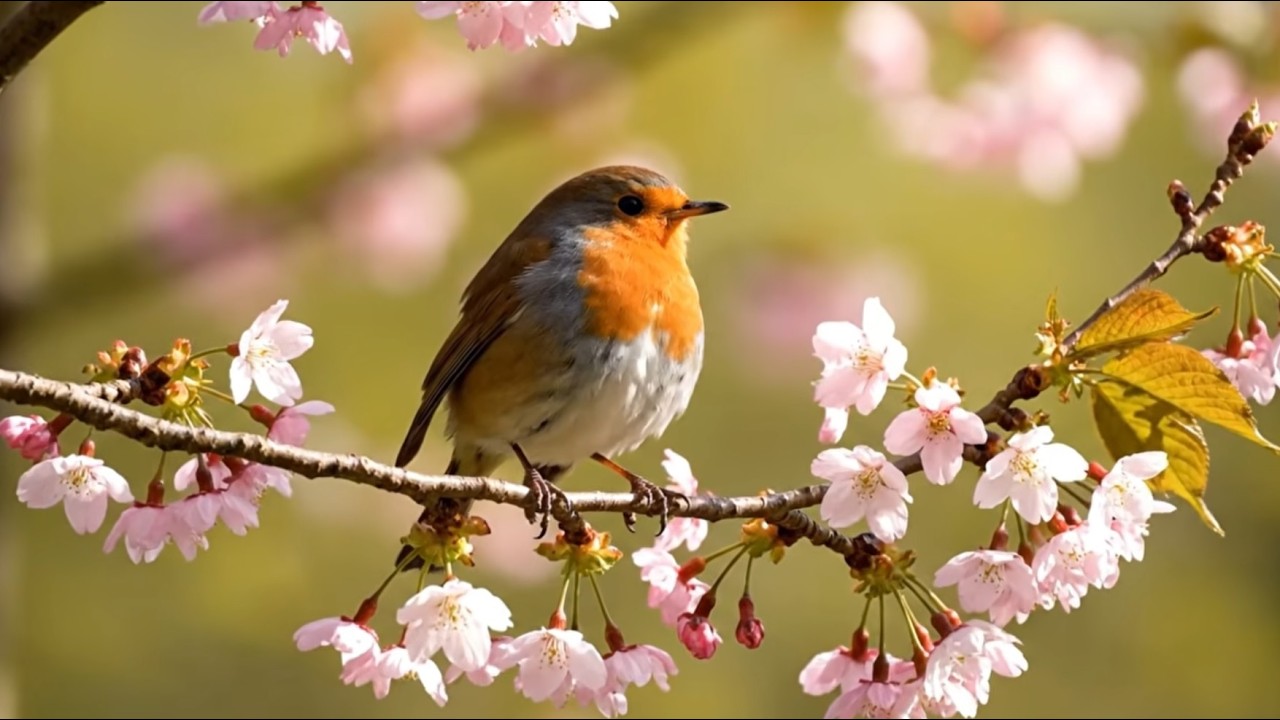 Tiny Birds Singing to Soft Piano ~ Instant Calm & Joy 🐦🎹✨