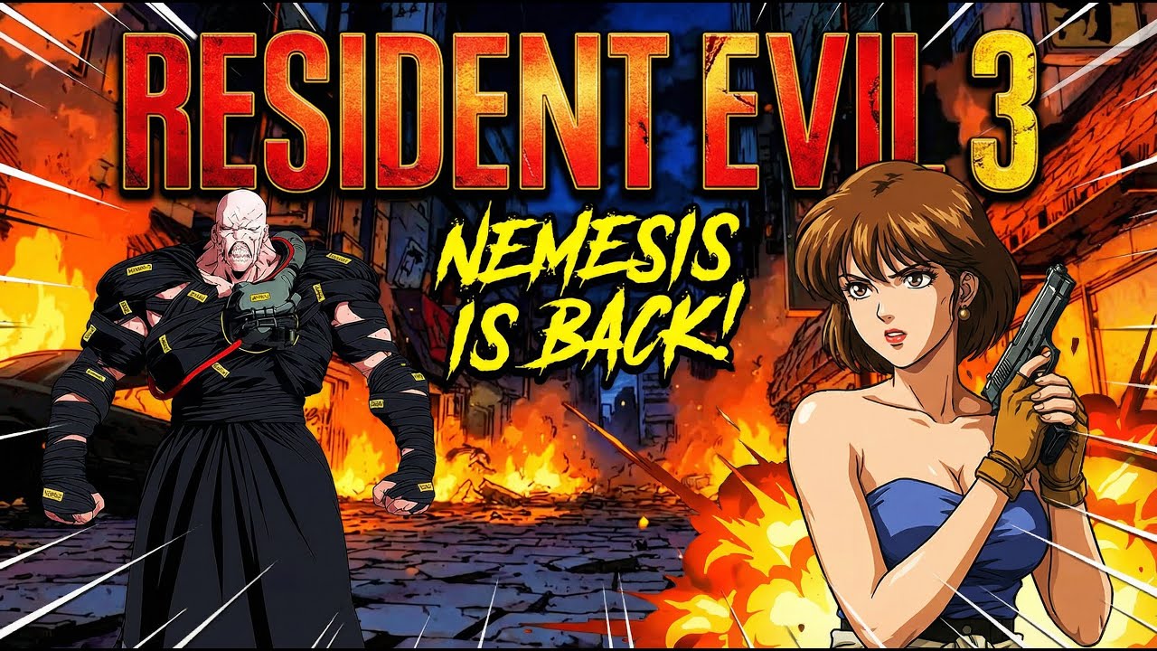 Трейлер Resident Evil 3 Ai — аниме 1990-х годов