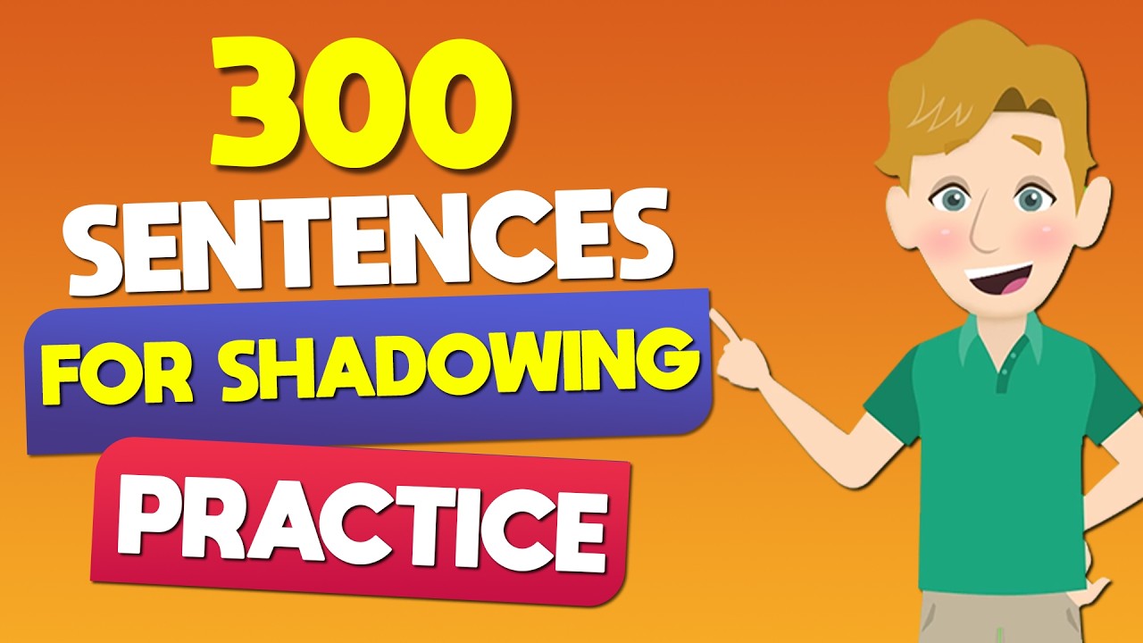 300 Sentences English Shadowing Practice (A1-B2) | English Listening & Speaking Practice
