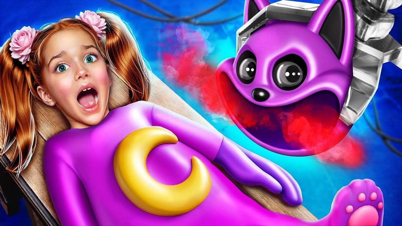 Poppy Playtime 3 Beni Evlat Edindiyse! Nasıl CATNAP Olunur! Gerçek Hayatta Gülümseyen Yaratıklar!
