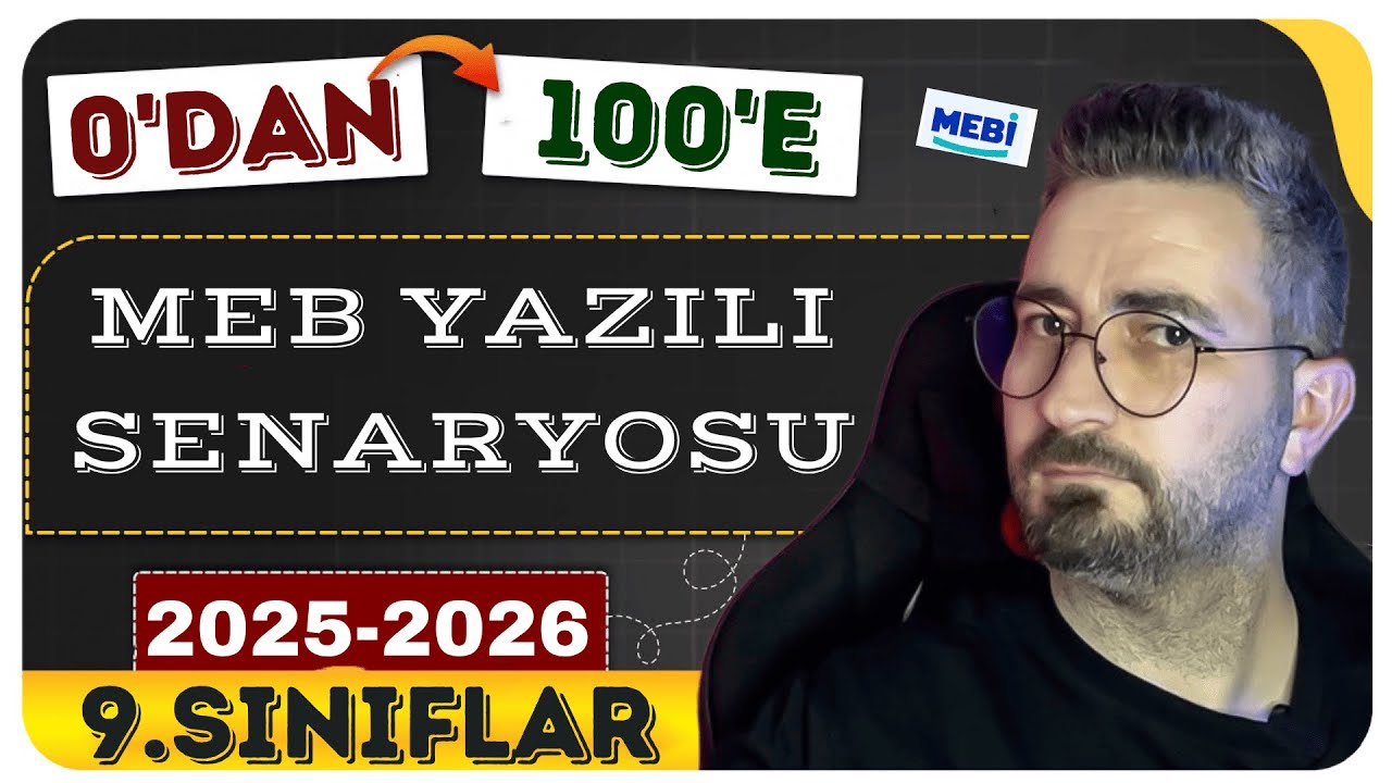 9. Sınıf 1. Dönem 1. Yazılı  | MEB SENARYOSU(2025-2026) | Ayrıntılı Çözümler |Güncel Maarif Model