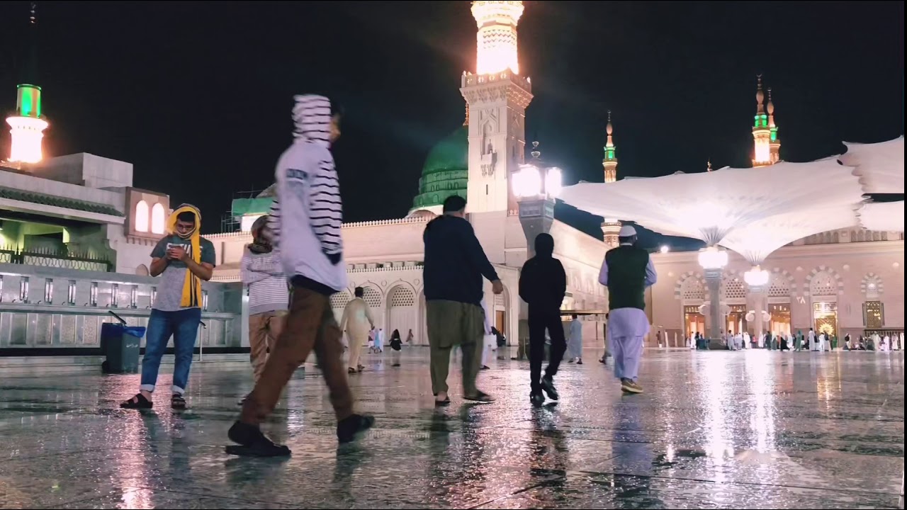 أذان رائع أثناء هطول المطر للمؤذن عبدالمجيد السريحي ١٤٤٠/٢/٢٥هـ أذان الفجر