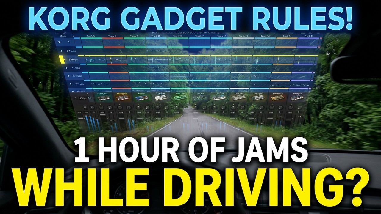 Korg Gadget 3 Music Production - 1 Hour Jam Session with Visuals