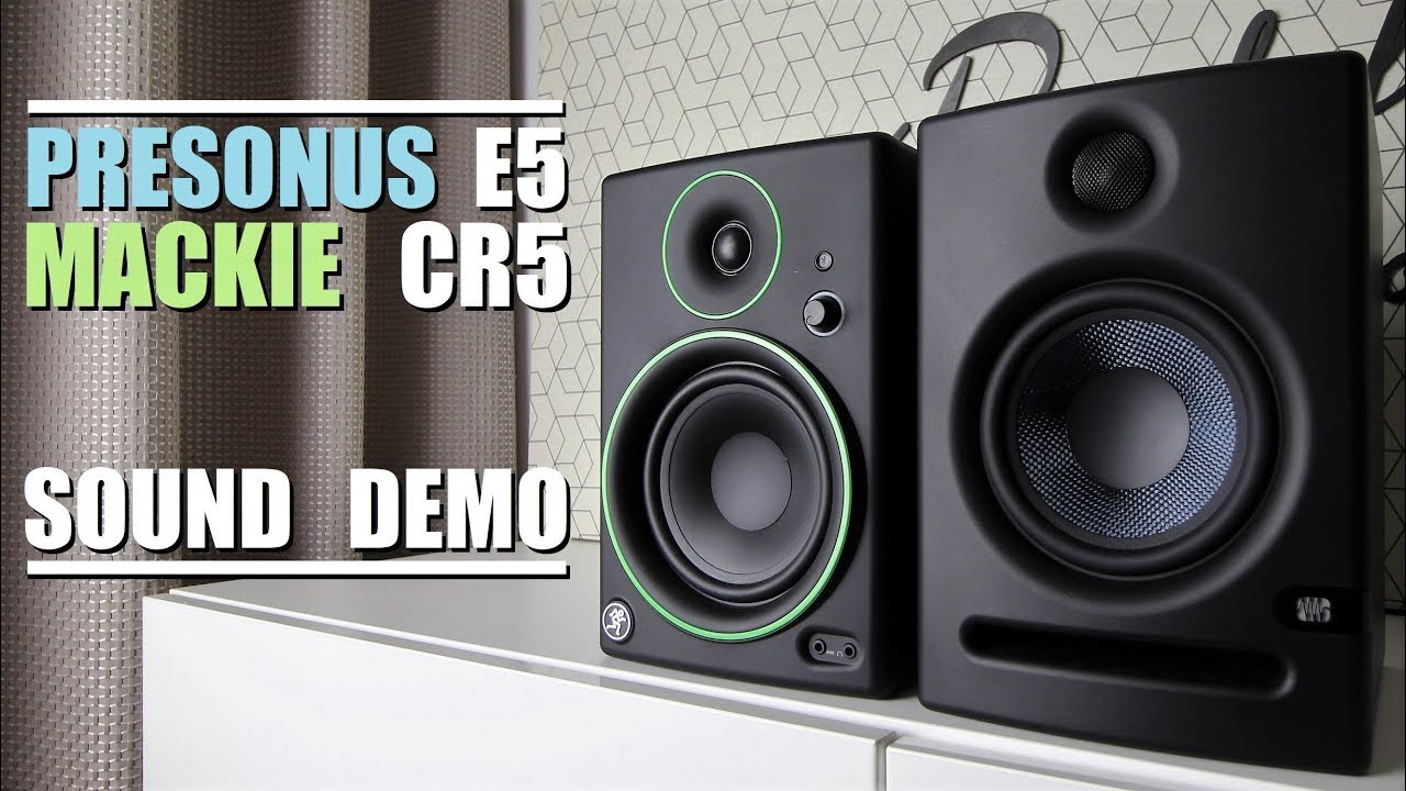 Mackie CR5 BT против Presonus Eris E5 || Демонстрация звука с тестом басов