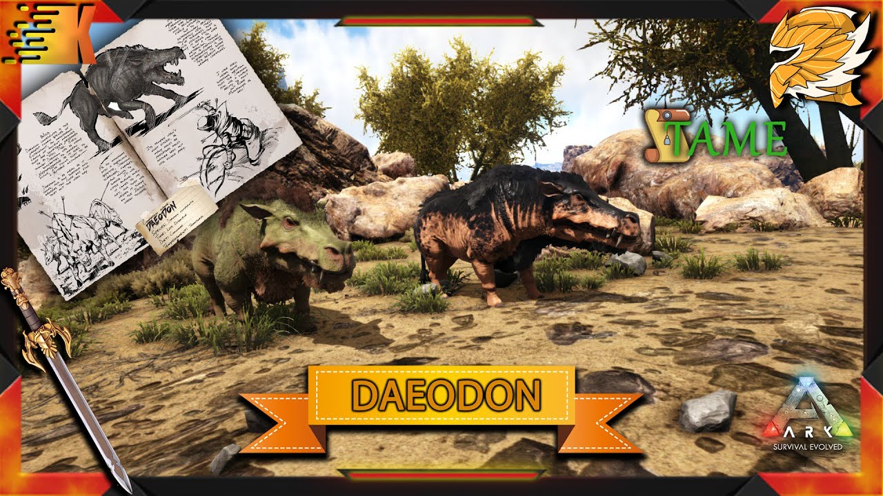 آموزش بازی ARK: تیم کردن گراز و هیلر (Daeodon)