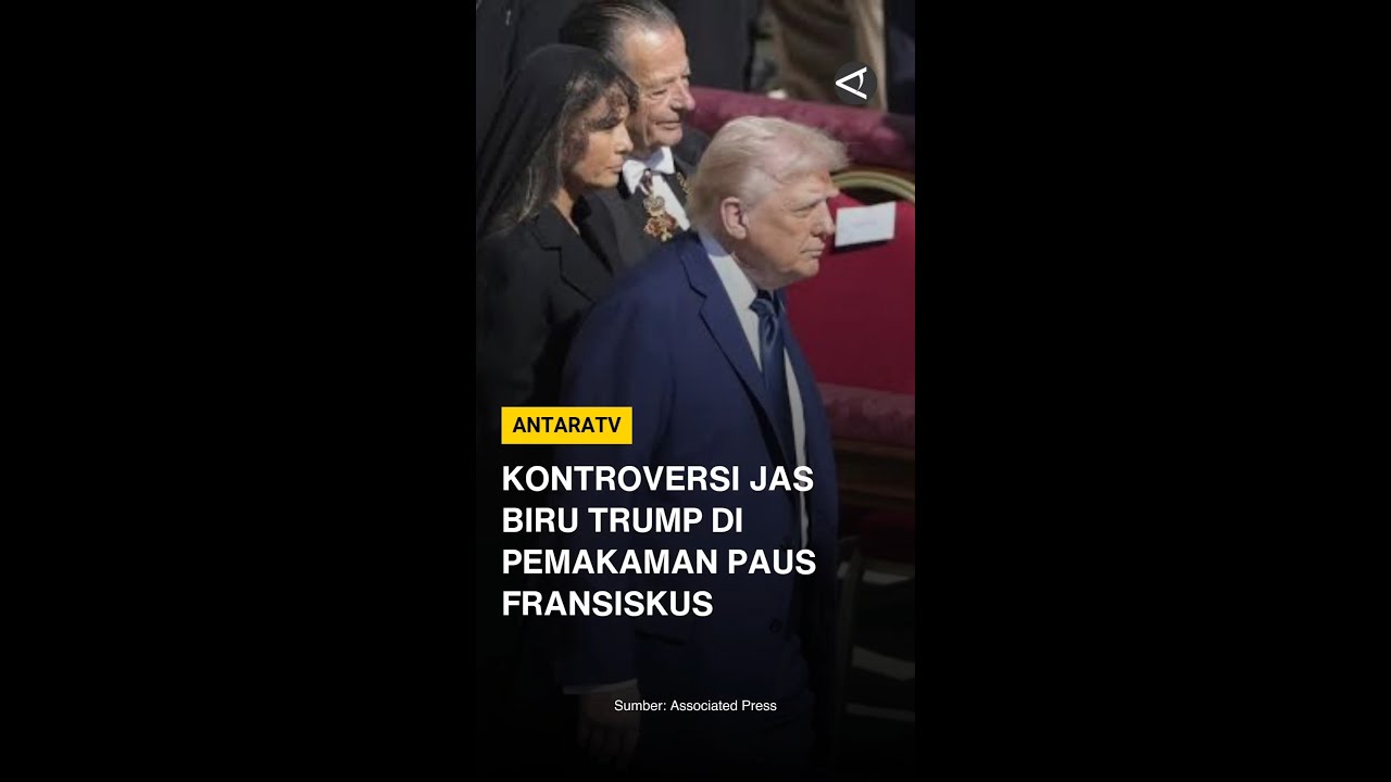 Kontroversi jas biru Trump di pemakaman Paus Fransiskus