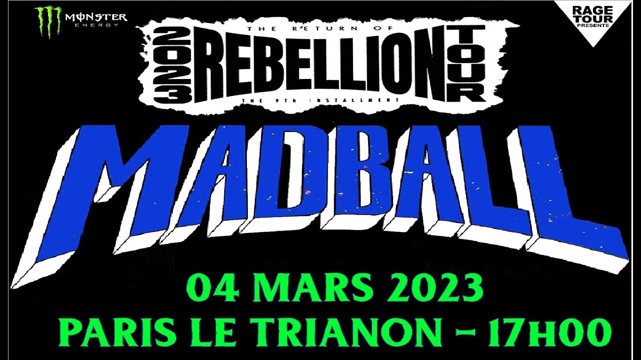 MADBALL (Us) Live Paris, Le Trianon 04 03 2023