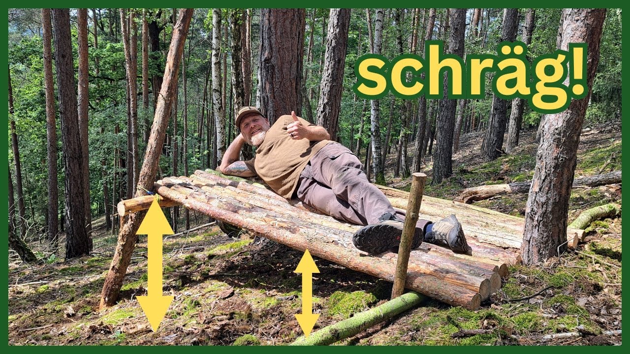 Hangbett einfach selber bauen | Bushcraft | Survival | Tutorial #bushcraft #survival #tutorial