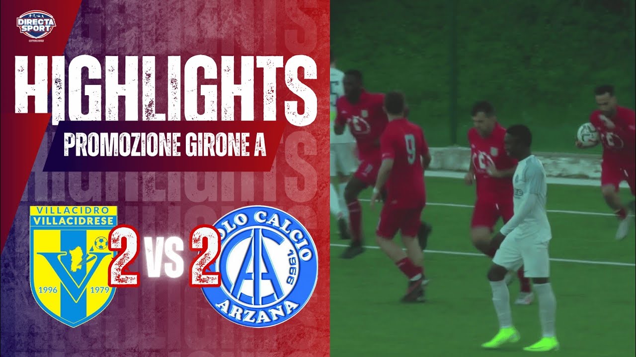 Calcio Promozione Gir. A - Villacidrese-Idolo 2-2 (Highlights)