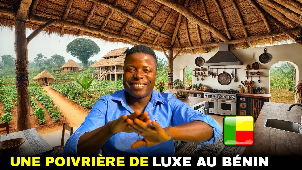 Je viens de découvrir le champ de poivre le plus luxueux au Bénin.