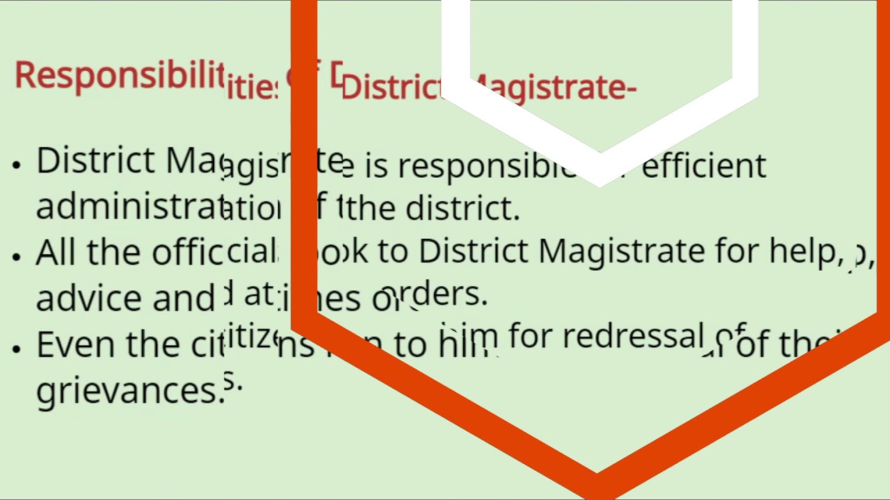 Civics Class 6 Lesson 5 DISTRICT ADMINISTRATION